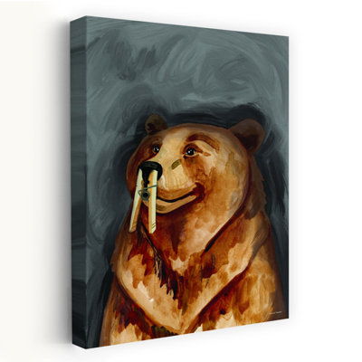 Art mural abstrait contemporain Stinky Bear