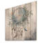 Capteur de rêves bleu sarcelle, tissages éthérés sur bois-1451839514