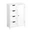 Armoire de rangement pour salle de bain blanche