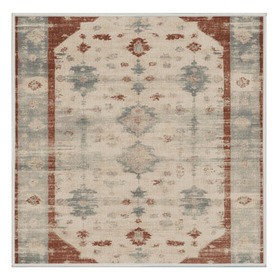 Tapis beige surteint lavable à la machine