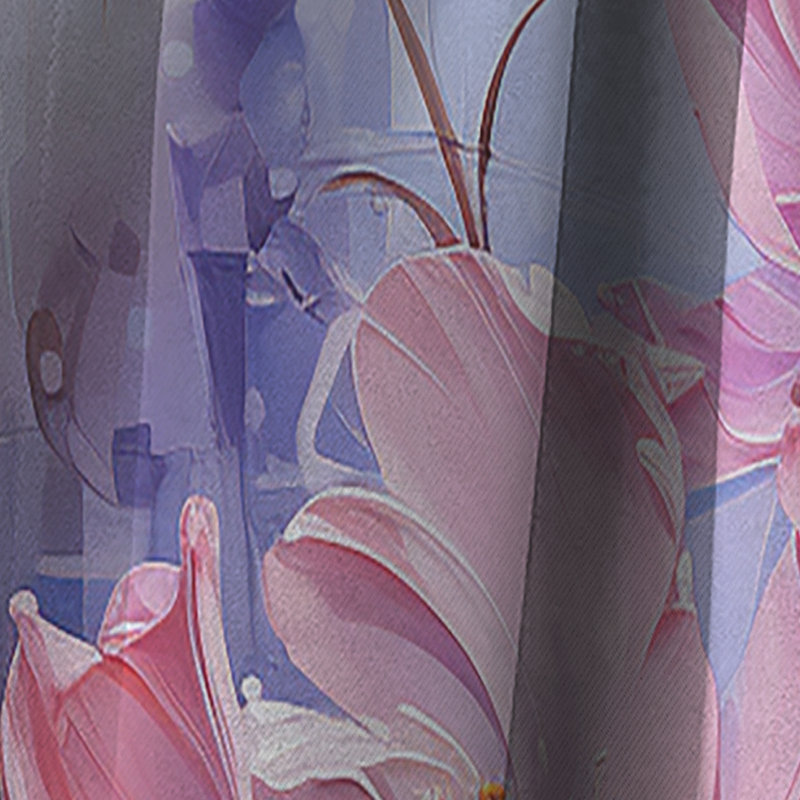 Rideau occultant floral Clegg - Rhododendron - 1 panneau, L 52 po x L 84 po
