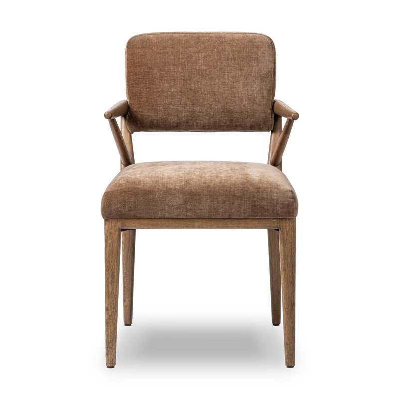 DEIDRE Upholstered Arm Chair, Altair Mushroom