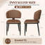 Ensemble de 2 chaises de salle à manger en bois et en tissu rembourré-740649571-740649572