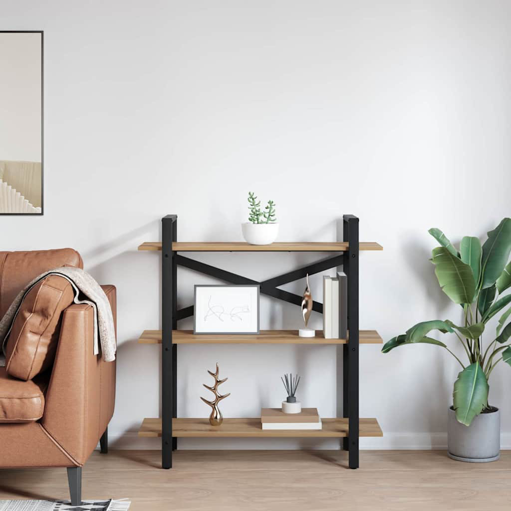 100cm W Steel Etagere Bookcase