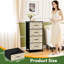 Commode de rangement verticale 4 tiroirs Seashell