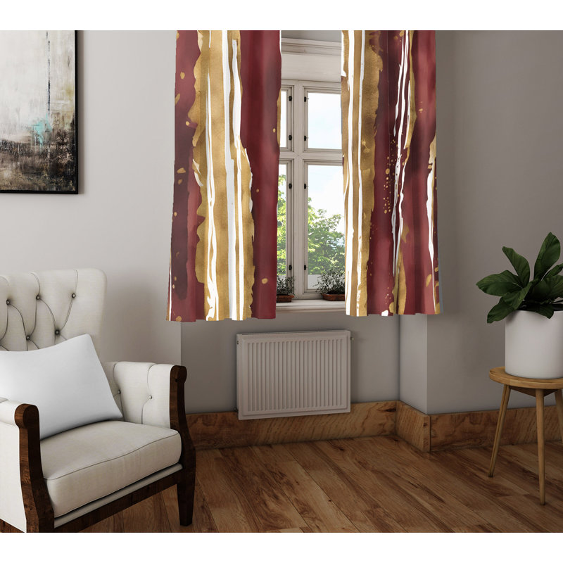 Semi Sheer Curtain Pair, 20" W x 61" L