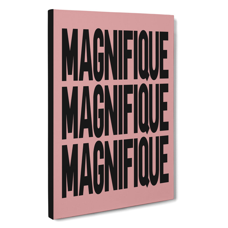 Magnifique Pink - Wrapped Canvas Print, 76cm H x 50cm W x 3cm D