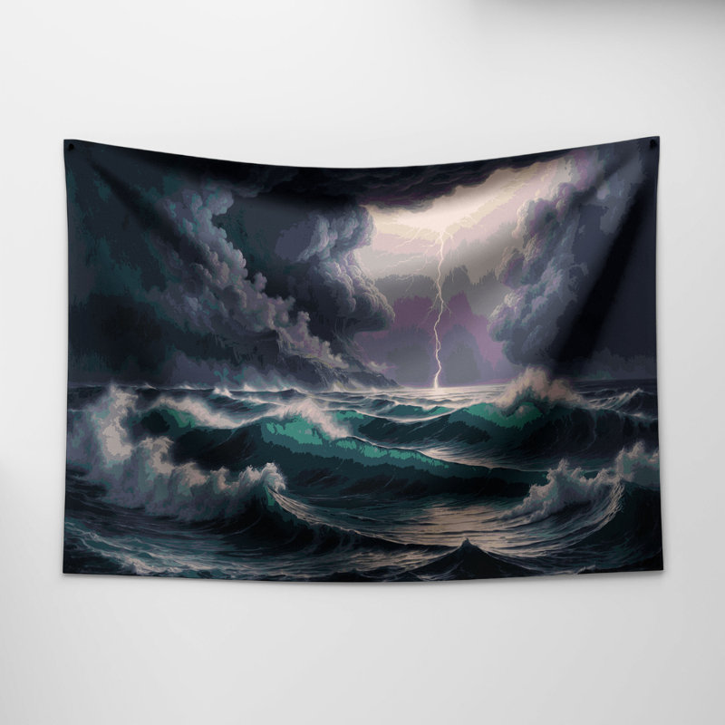 Tapisserie murale «Coastal Marine Weather Plus», 26 po x 36 po