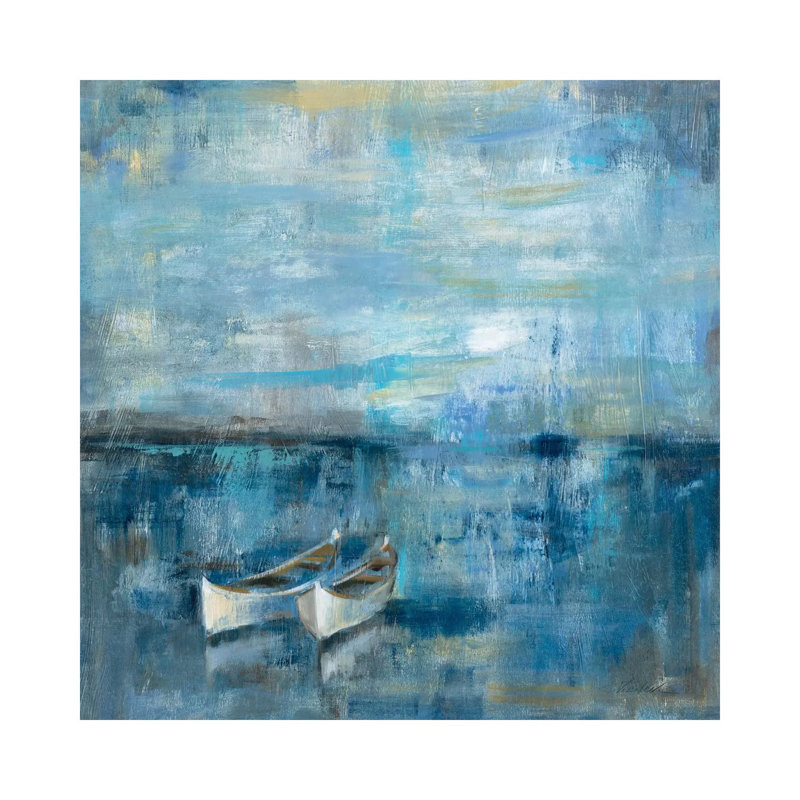 Two Boats by Silvia Vassileva - Gallery-Wrapped Canvas Giclée on Canvas, Wrapped Canvas, 45.72 cm H x 45.72 cm W x 1.91 cm D