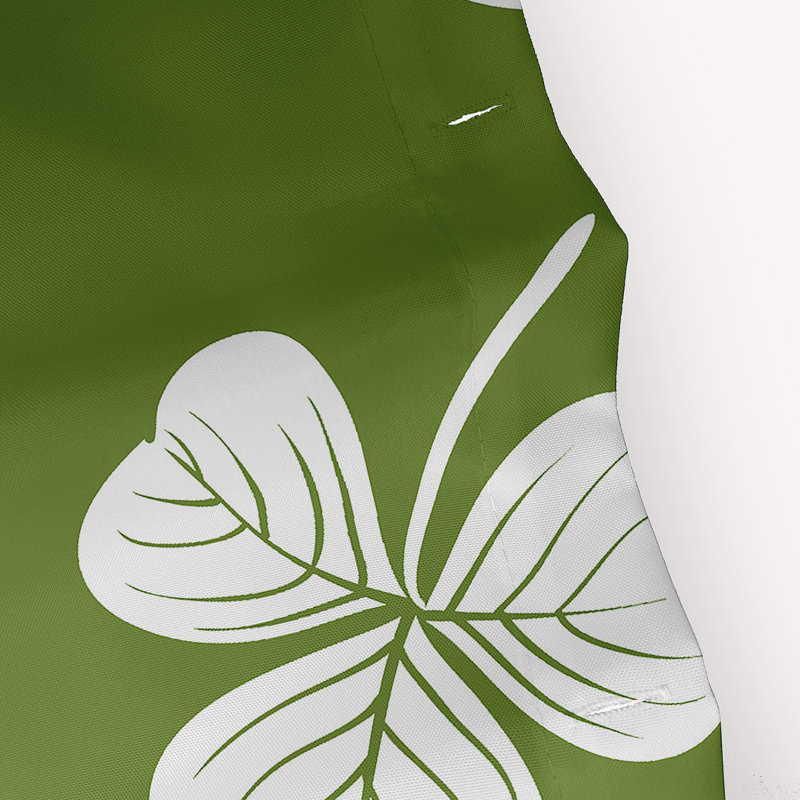 Rideau de douche simple Clairemarie, Vert foncé