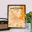 Amsterdam City Map - No Frame Print-396963316