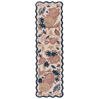Jardin Hand Tufted Wool; Cotton Floral Indoor Rug