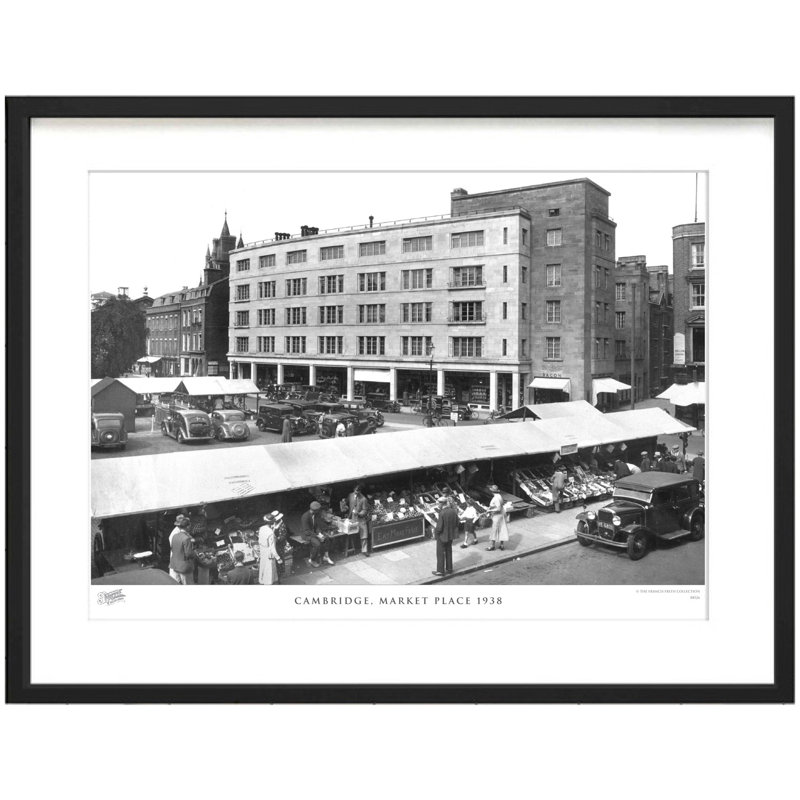Cambridge, Market Place 1938 by Francis Frith - Single Picture Frame Print, 28cm H x 36cm W x 2.3cm D