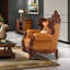 Living Room European Style Solid Wood Carving Sofa