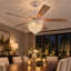 Ventilateur de plafond en cristal 52 pouces avec lumières, pour télécommande de patio de cuisine de chambre à coucher-324104225-323636105