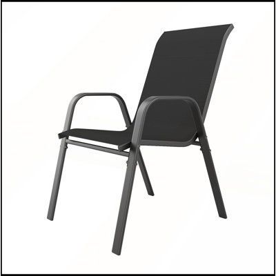 Ensemble de salle à manger d'extérieur 7 pièces 7 pièces 6 chaises ergonomiques 350 lb