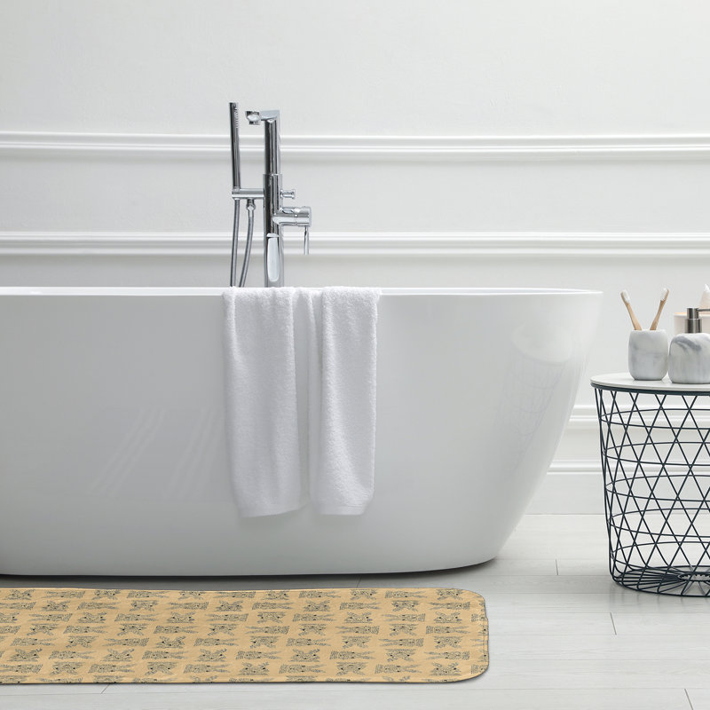 Tapis de bain Braysen, L 21 po x L 34 po, Jaune