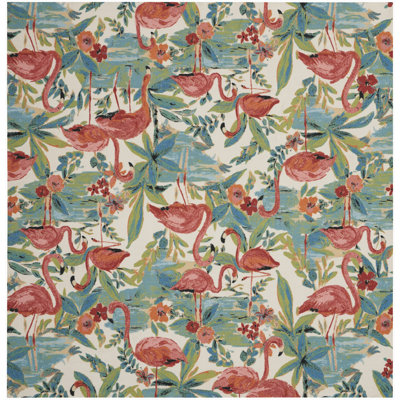 Tapis transitionnel multicolore Lorette