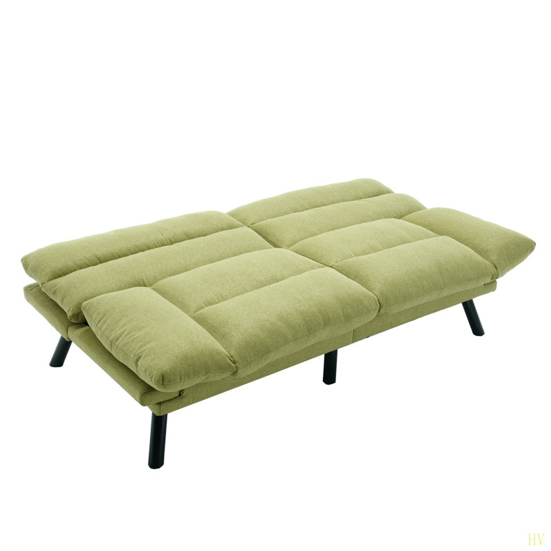 Hillert Upholstered 70.08'' Sofa, Green Linen
