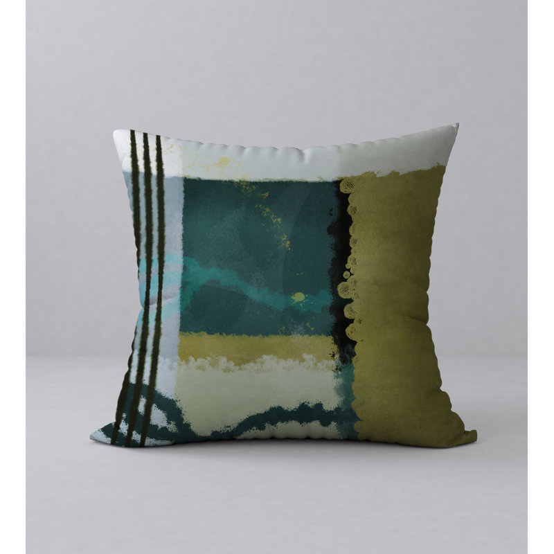 Fab Abstract Reversible Throw Pillow, 24" x 24"