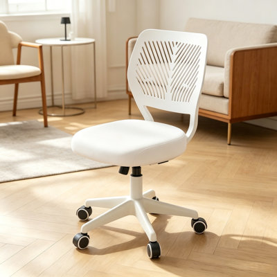Fauteuil ergonomique compact pivotant ergonomique pour enfants, chaise de bureau rembourrée en filet pour enfants