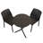Round 2 - Person 61cm Long Dining Set-107203489
