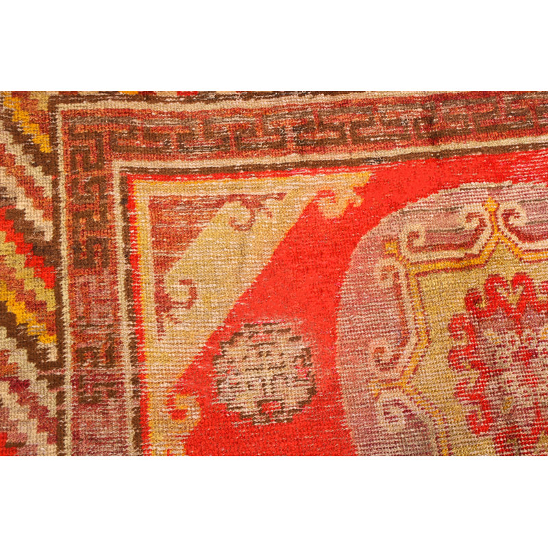 One-of-a-Kind 4'2" x 7' Hand Knotted Area Rug