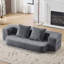 Canapé-lit modulaire transformable en mousse de soutien, chaise longue compacte en chenille pour les petits espaces et les bureaux à domicile-1053937489