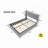 Lift Up Storage Bed with Modern Wingback Headboard, USB Ports-642776277-642776276