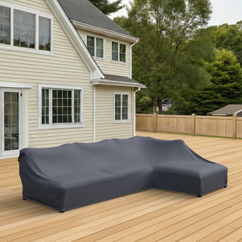 Housse pour canapé d'extérieur modulaire en L