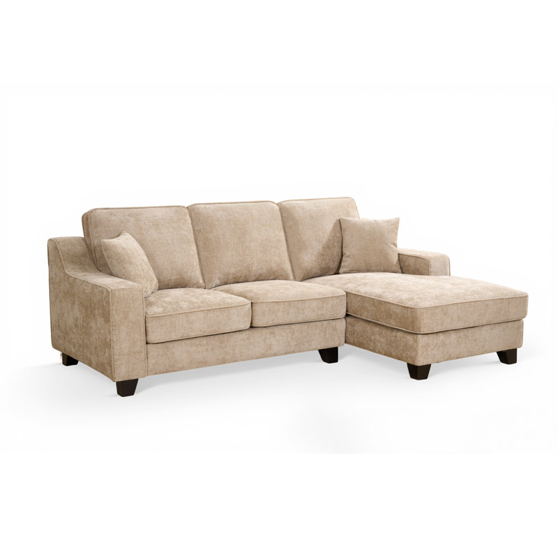 Howington 3 Seater Corner Sofa, Beige, Right Hand Facing