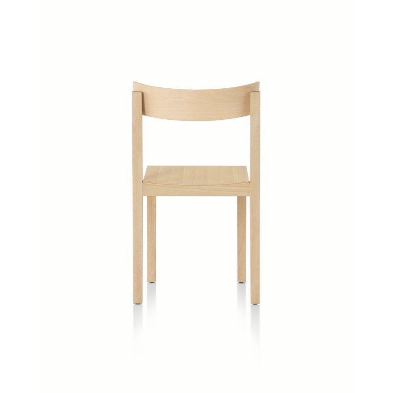 Primo Solid Wood Stacking Side Chair, Natural