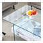 Table basse moderne 43,3 pouces à deux niveaux - verre trempé transparent, design de rangement multifonctionnel. L'étage inférieur comprend un tiroir-566211770