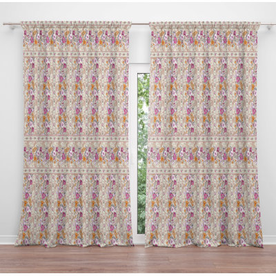 Paire de rideaux obscurcissant en polyester Pawlonka