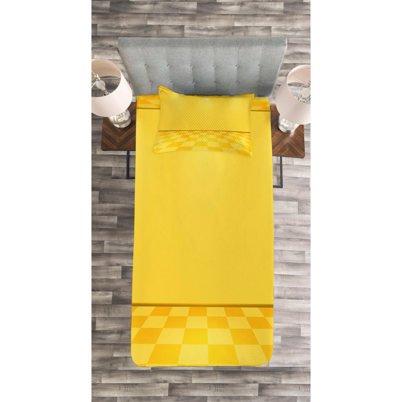 Modern & Contemporary Polyester Coverlet, Queen Coverlet + 2 Shams