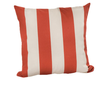 Zukowski Outdoor Throw Pillow, Orange/Stark White
