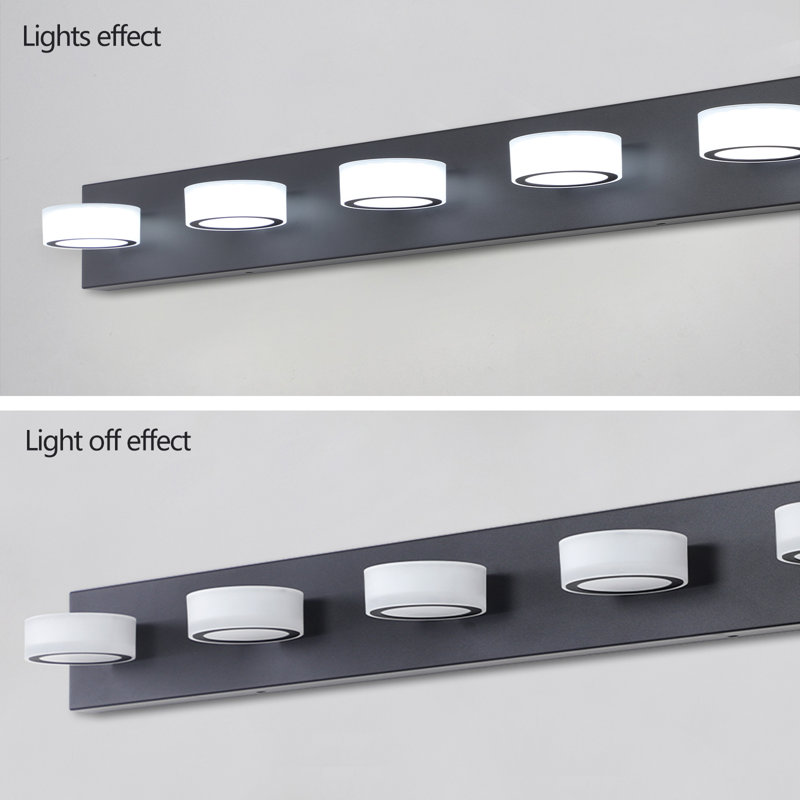 Luminaire de salle de bain 5 lumières DEL Modern
