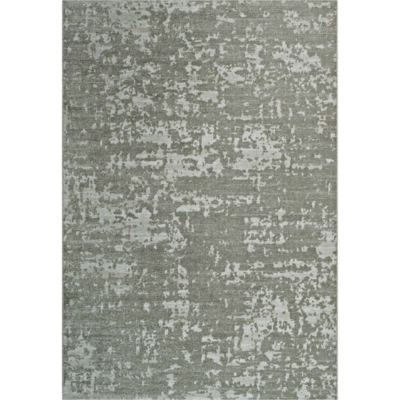 Batley Geo Tufted Grey/Brown Rug, Rectangle 80 x 150cm