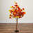 4Ft. Pre-Lit Shades Of Autumn Maple Artificial Fall Tree With 180 Warm White LED Lights