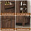 Meuble-lavabo cannelé de 122 cm avec lavabo et robinet-378116802