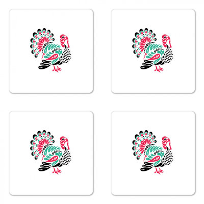 Square 4 Piece Coaster Set