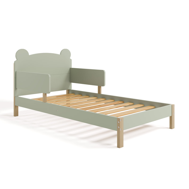 Teddy Bear Toddler Bed, Sage