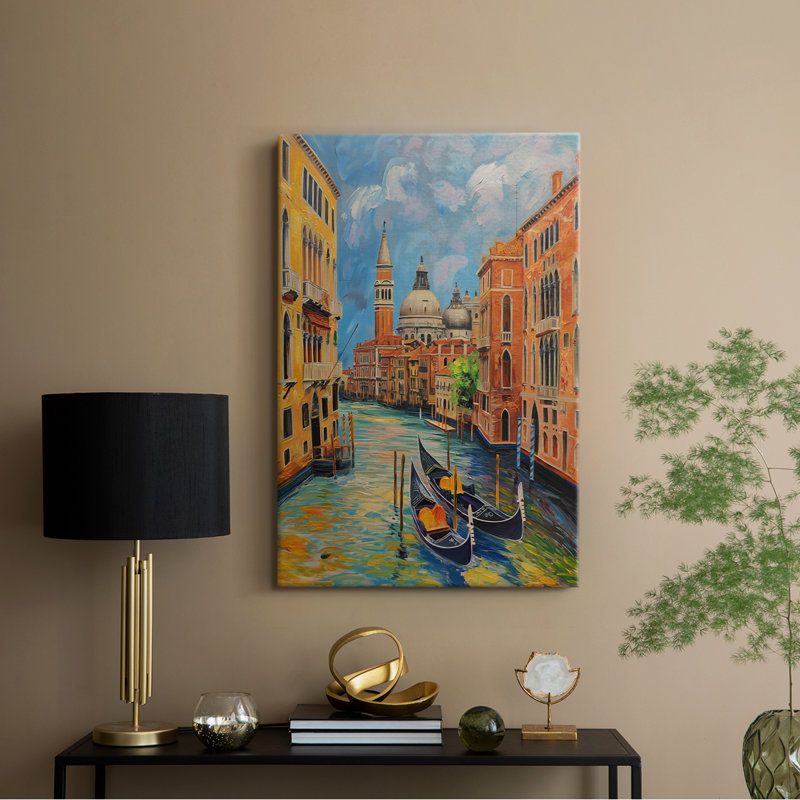 Série LANDSCAPES CCDCLXXVII - Toile tendue avec châssis de qualité supérieure - Prêt à être accroché, H 36 po x l 24 po