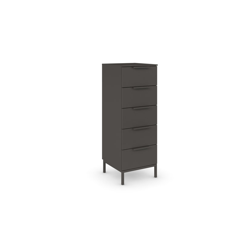 Flipp 5 - Drawer Chest of Drawers, Graphite