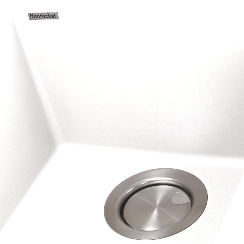 Plymouth 17'' L Single Basin Kitchen Sink, Matte White