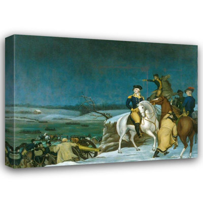 Alcott Hill® Hicks, Edward Gallery Wrapped Canvas Art Titled: Washington at the Delaware