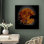«Harvest Moon Night Sky Forest Tree Deer Silhouette» sur toile