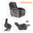 Power Lift Chair Electric Recliner 31.1'' Wide Velvet Fabric Side Pocket Mechanism Remote Control-93236350