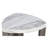 Contemporary Style Triangle 3Pc Table Set 1X Nesting Coffee Table 2X End Table Marble Pattern Space Saving Design Primary Living Room