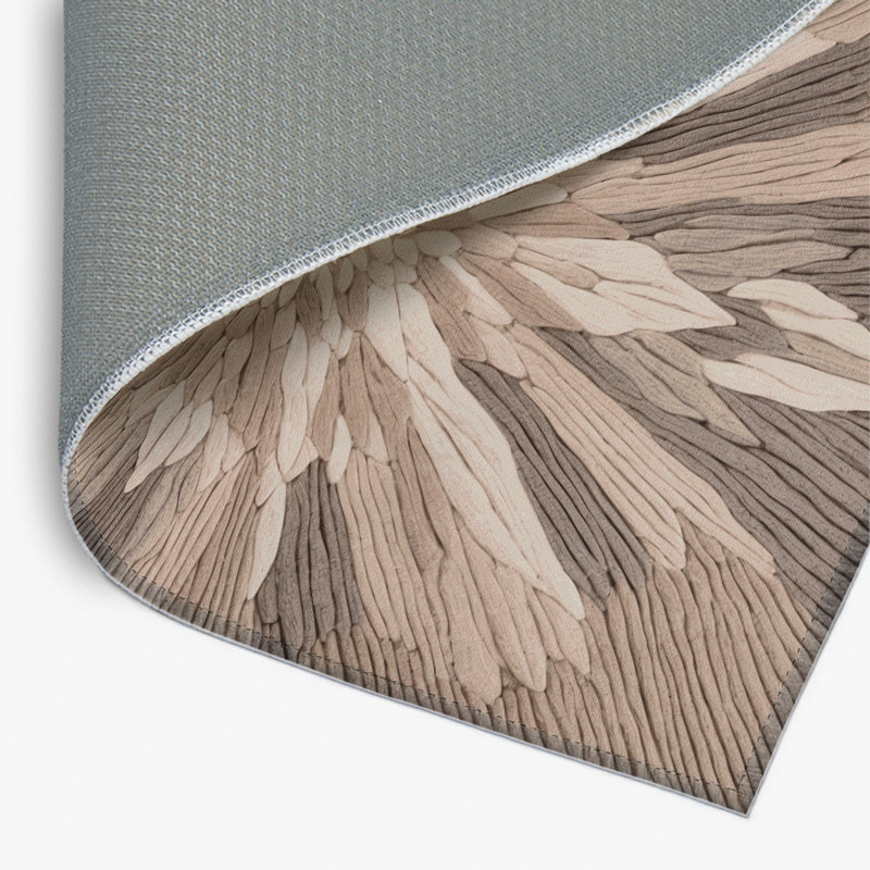 Tapis intérieur et extérieur gris Nature, Rectangulaire 2 pi x 3 pi